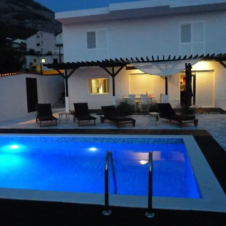 Ctma200/ Holiday House With Private Heated Pool Villa Makarska
